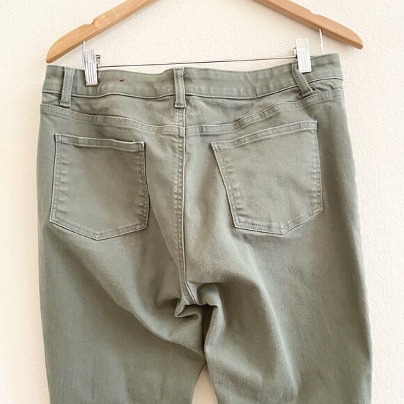 Talbots Simply Flattering Collection Jegging Jeans Womens 14P Green Denim - Picture 7 of 8